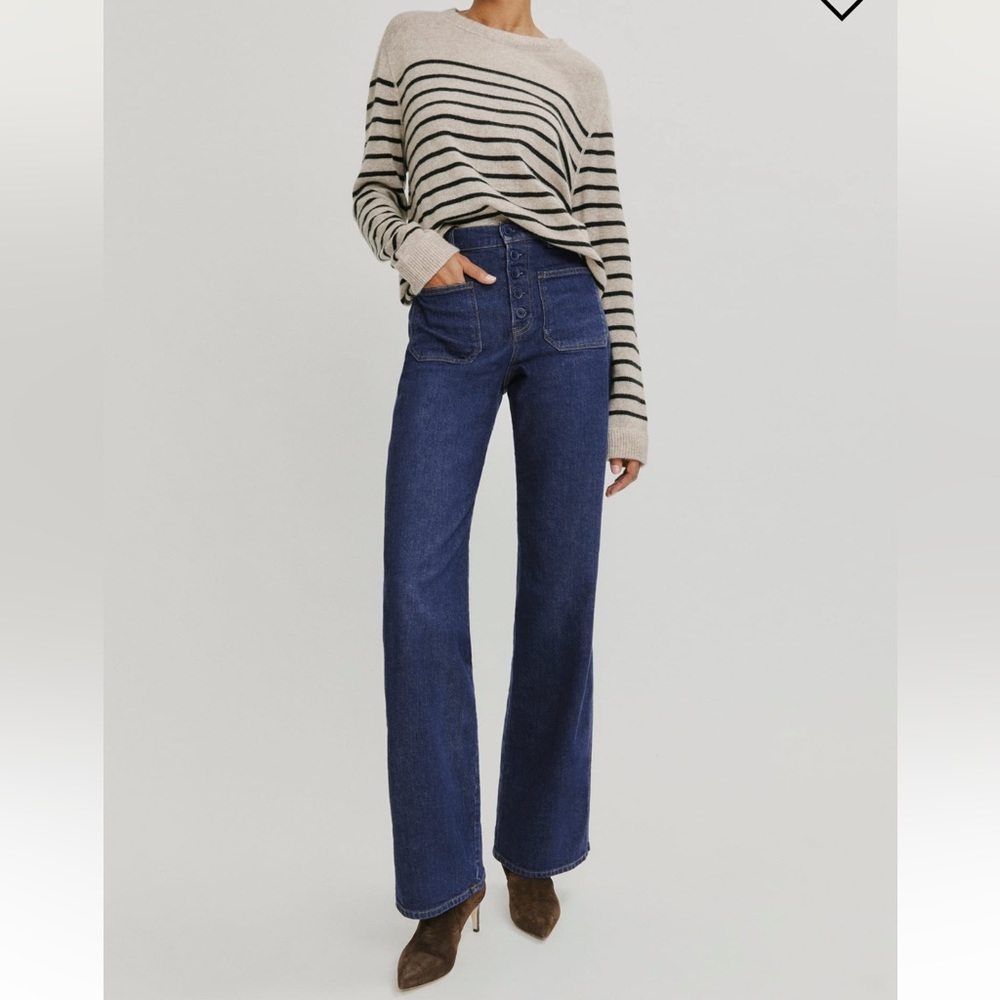 Victoria High Rise Wide Leg Jeans